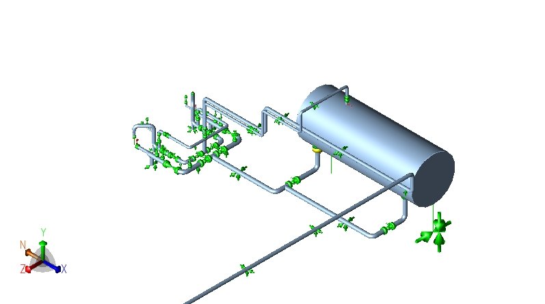 ADNOC Quester pump piping view